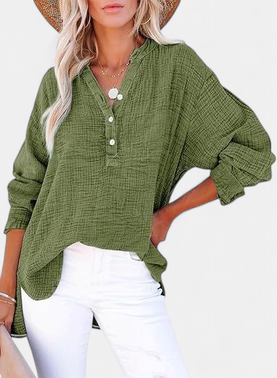 AYLA | Casual V-Neck Blouse