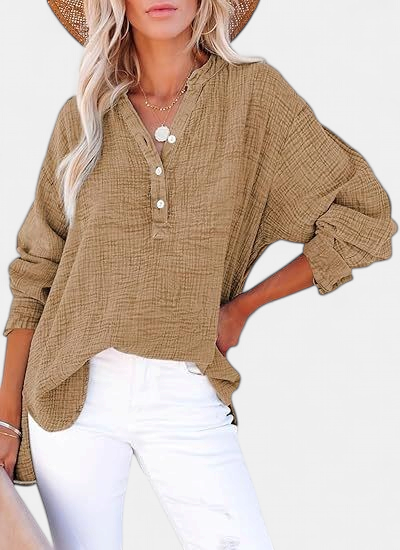 AYLA | Casual V-Neck Blouse