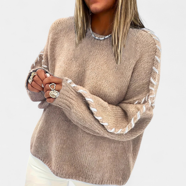 XANADU | Comfy Long Sleeve Round Neck Sweater