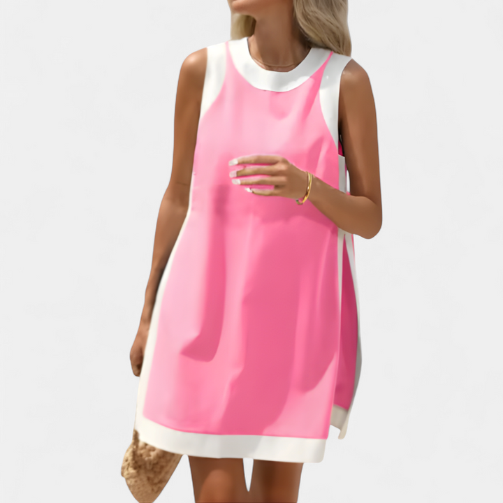 HALLIE | Color Block Sleeveless Two Piece Sets