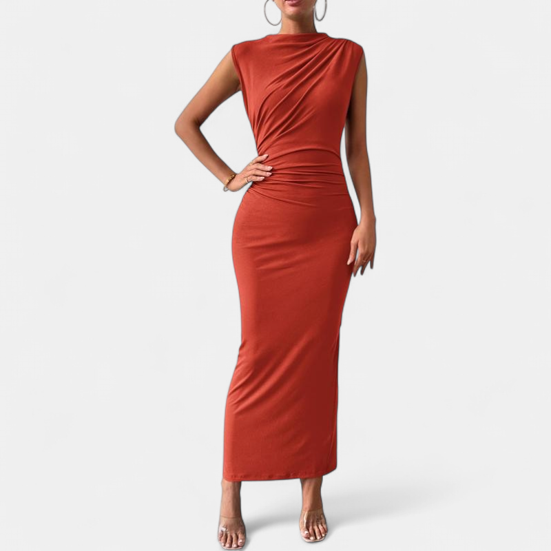 MELODY | Elegant Bodycon Dress with Back Slit for Cocktail Parties