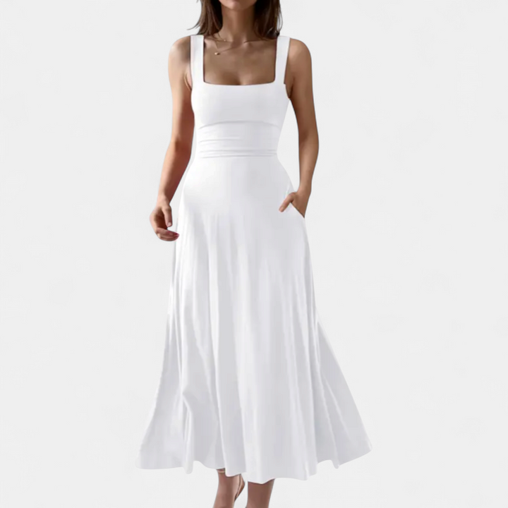 NADETTE | Flowy Tie-Back Sleeveless Dress