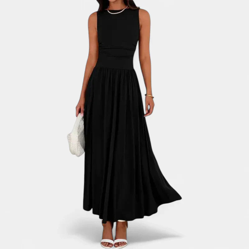BARBARA | Flowy Sleeveless Summer Maxi dress