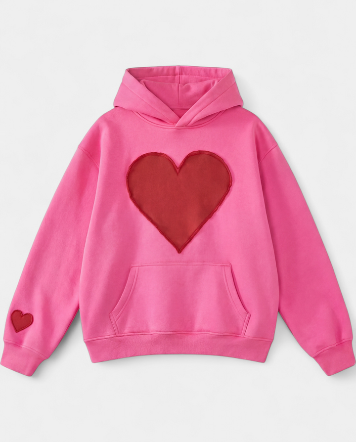CANDACE | Oversized Heart Design Pullover