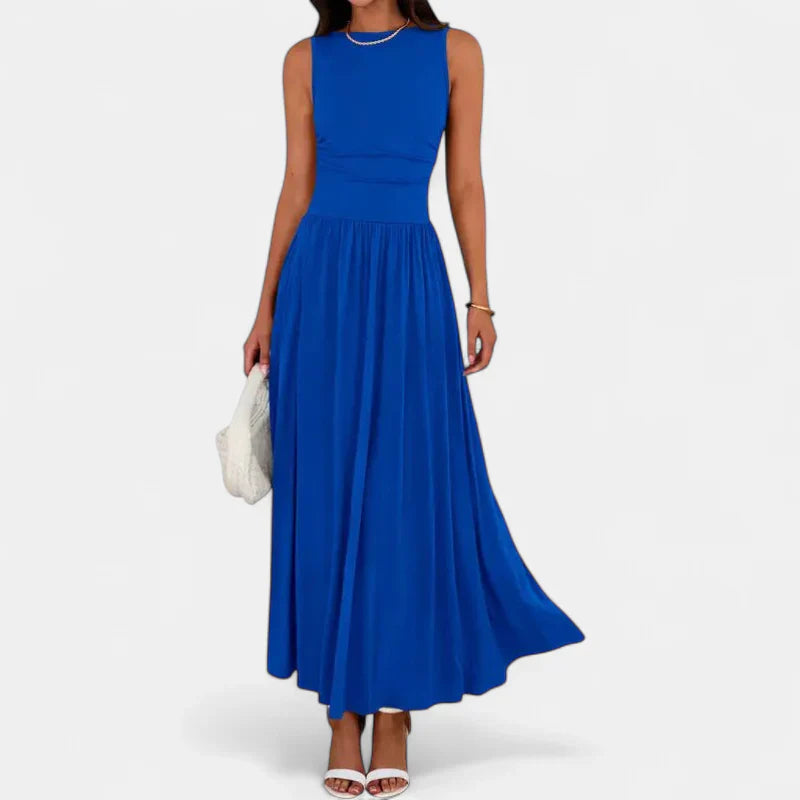 BARBARA | Flowy Sleeveless Summer Maxi dress