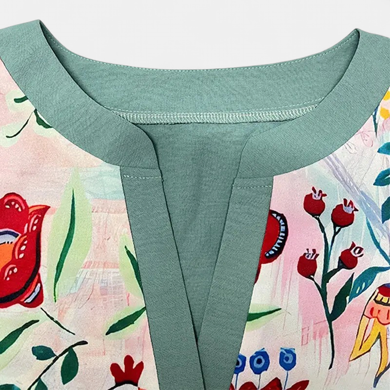 AMARRI | Classy Mixed Floral Vintage Blouse