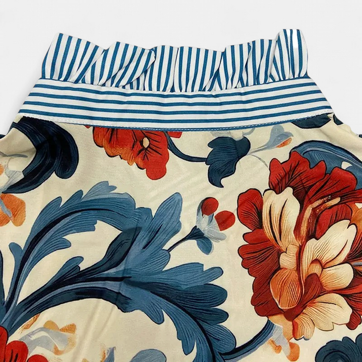 SERENITY | Classy Vintage Floral Printed Blouse