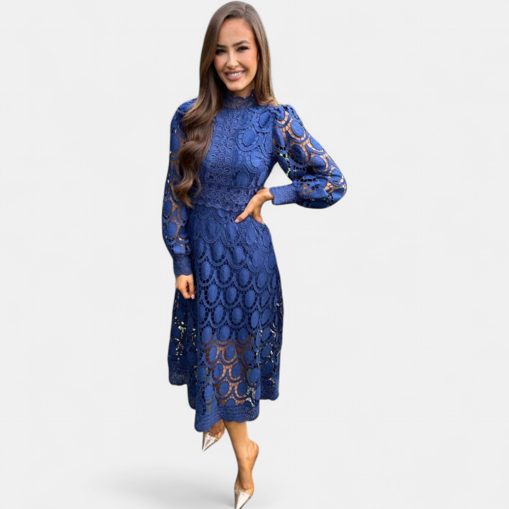 NOA | Delicate Lace Midi Dress