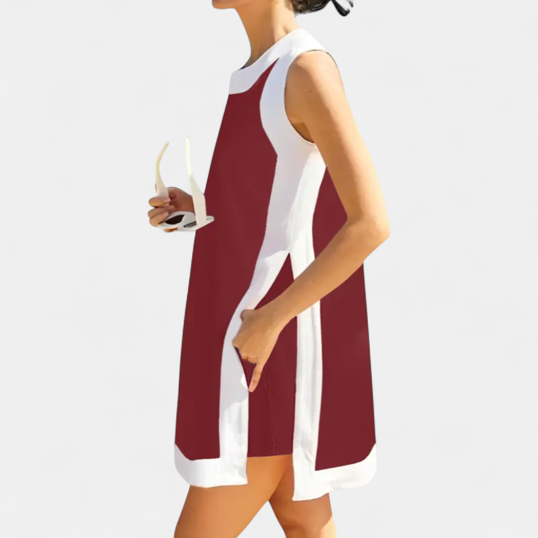HALLIE | Color Block Sleeveless Two Piece Sets