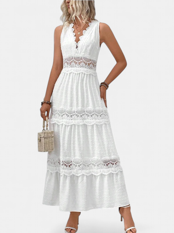 MAIKA | Lace V-Neck Dress