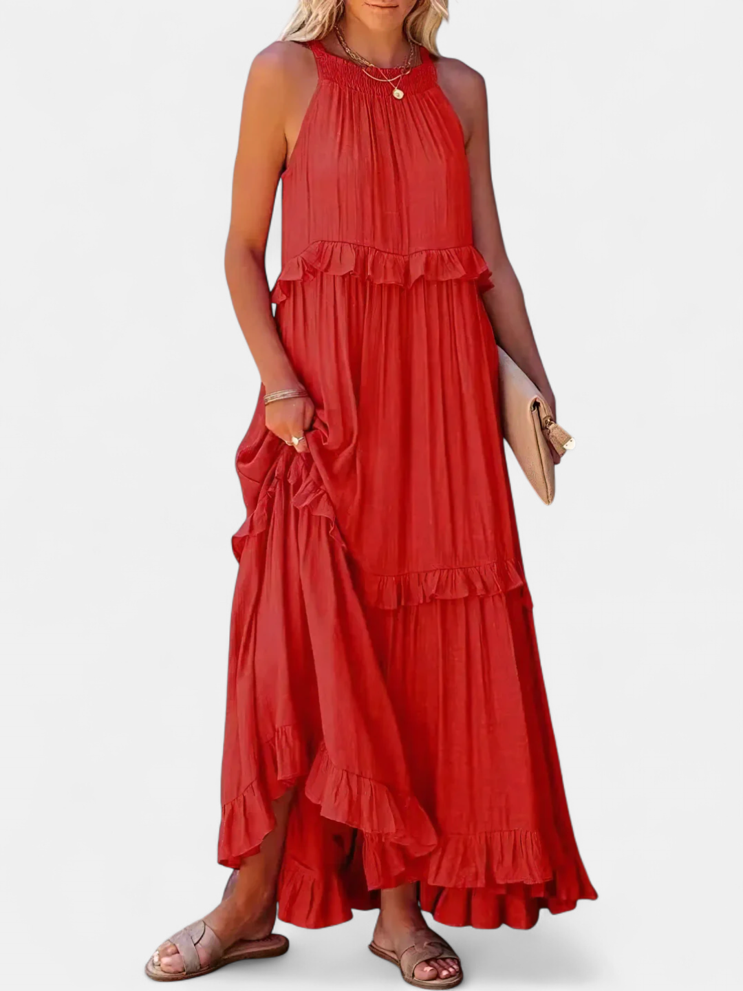 CHERRY | Flow & Flutter Maxi Dress