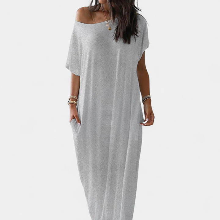 DARLA | Cozy Batwing Sleeve Lounge Dress