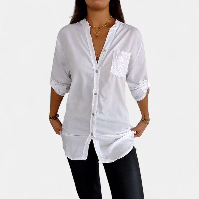 DANICA | Sequin Detailed Blouse