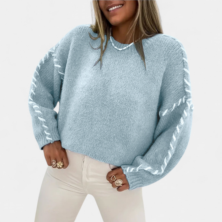 XANADU | Comfy Long Sleeve Round Neck Sweater