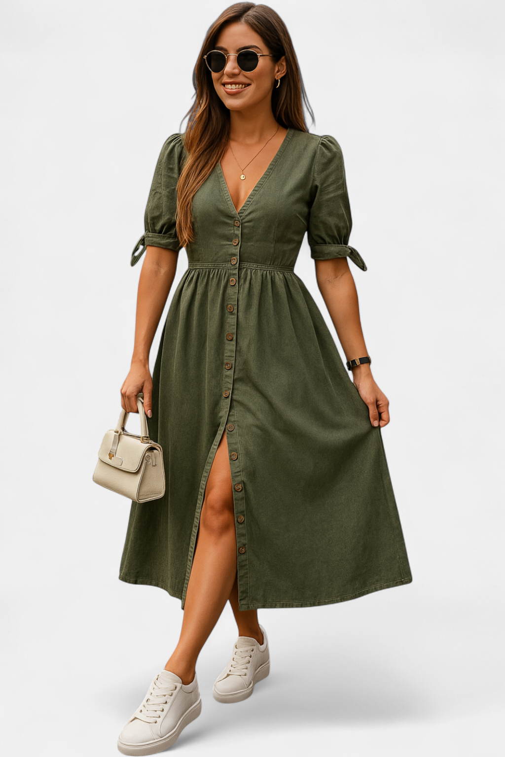 JULIET | Shiny Denim Dress