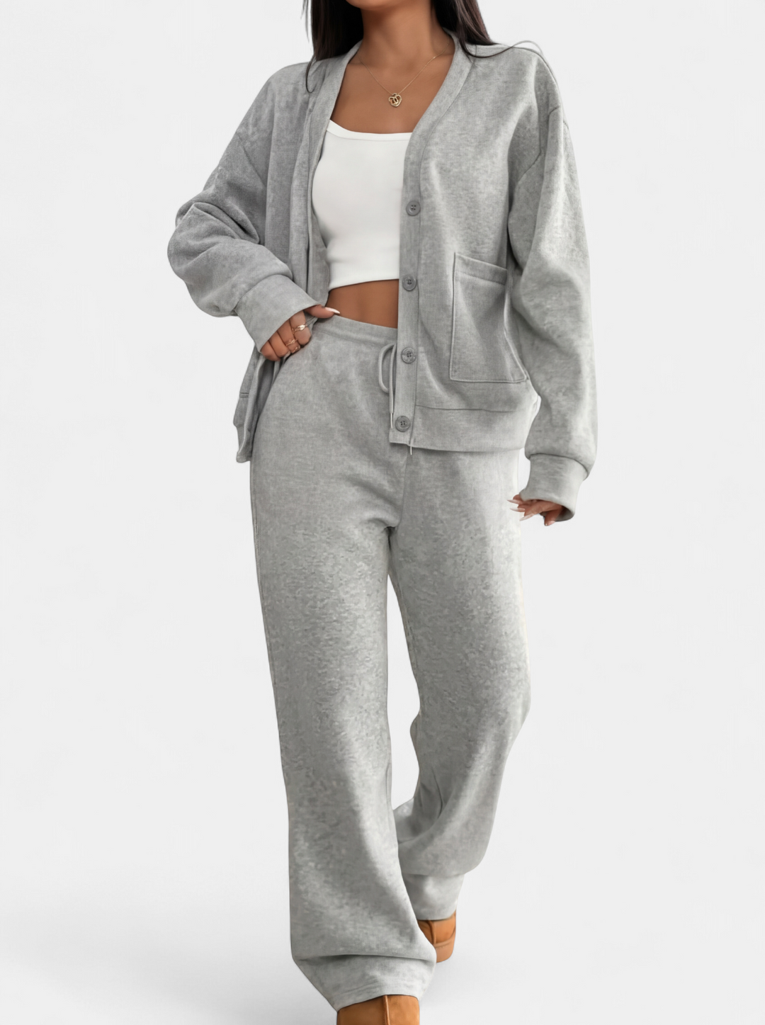 LAUREL | Casual Cardigan & Lounge Trousers Matching Set