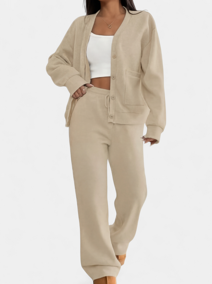 LAUREL | Casual Cardigan & Lounge Trousers Matching Set