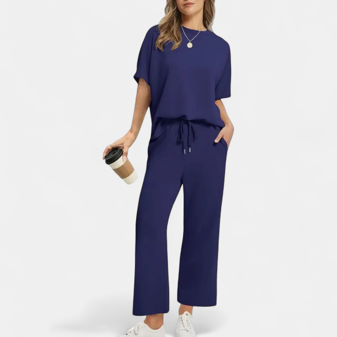 JULIE | Women's Oversized Cropped Lounge Set