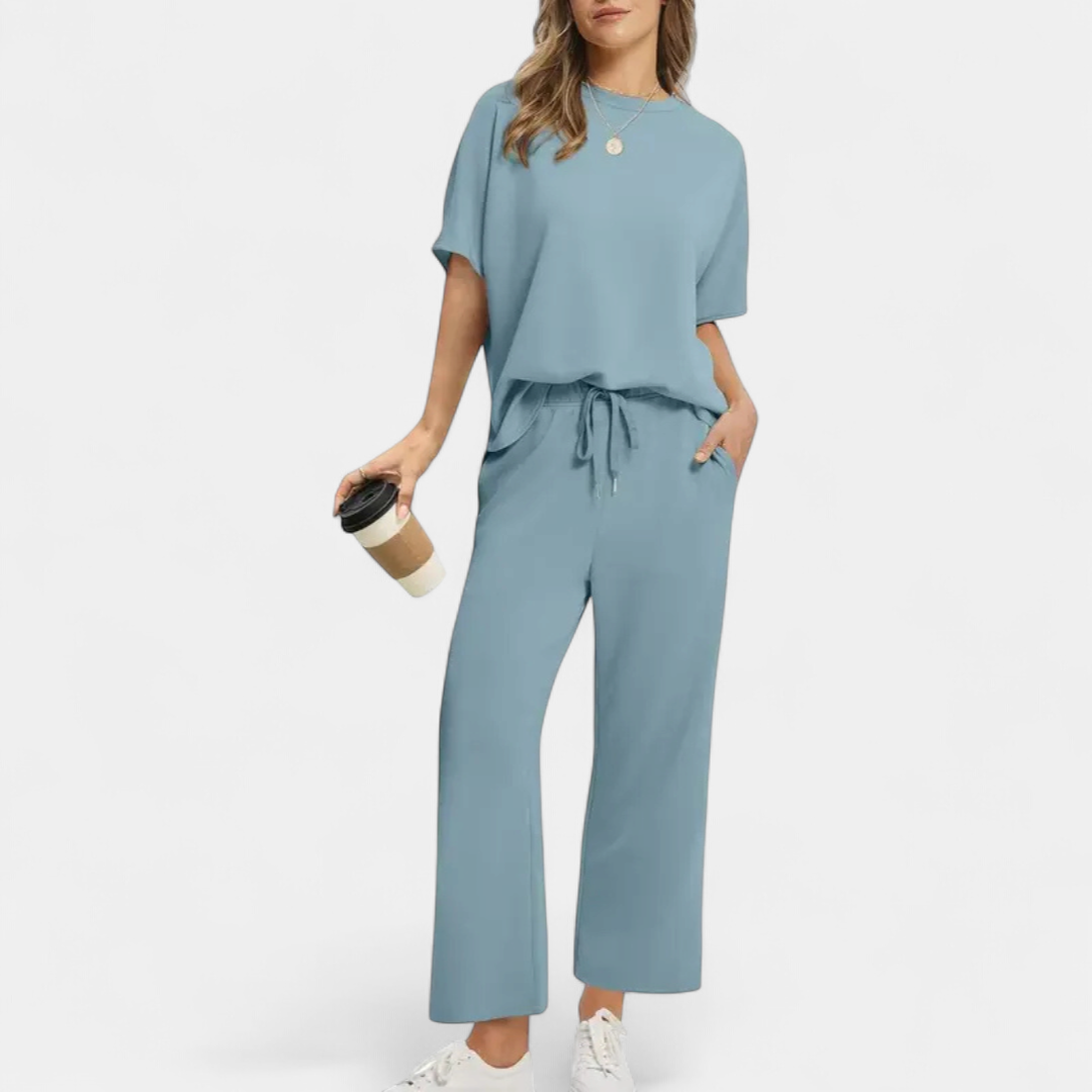 JULIE | Women's Oversized Cropped Lounge Set