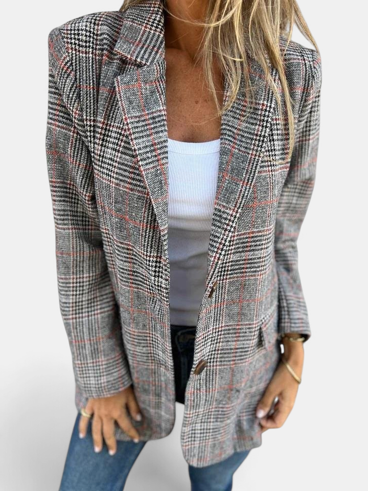 LUCINDA | Classic Plaid Winter Blazer