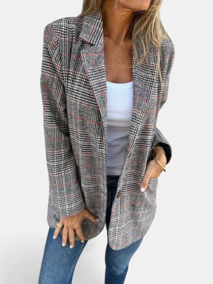 LUCINDA | Classic Plaid Winter Blazer