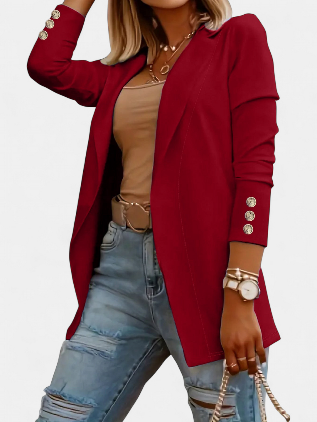 ODIN | Casual Long Sleeve Open Front Blazer