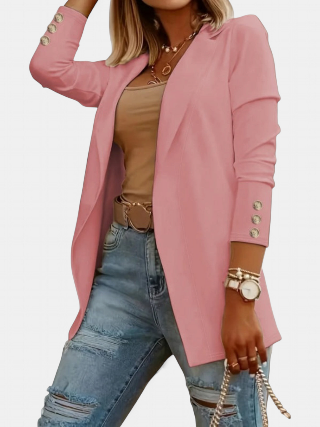 ODIN | Casual Long Sleeve Open Front Blazer