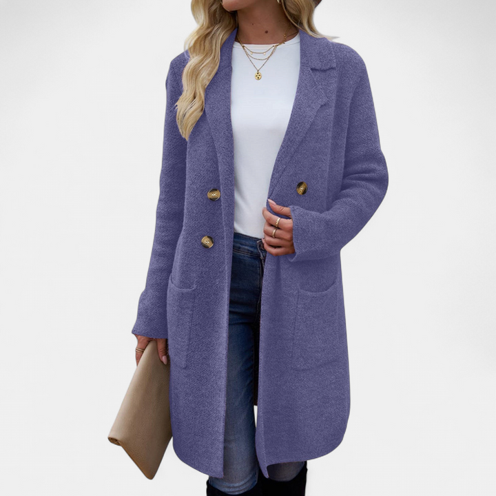 ZAHEKA | Casual Long Sleeve Mid Length Coat