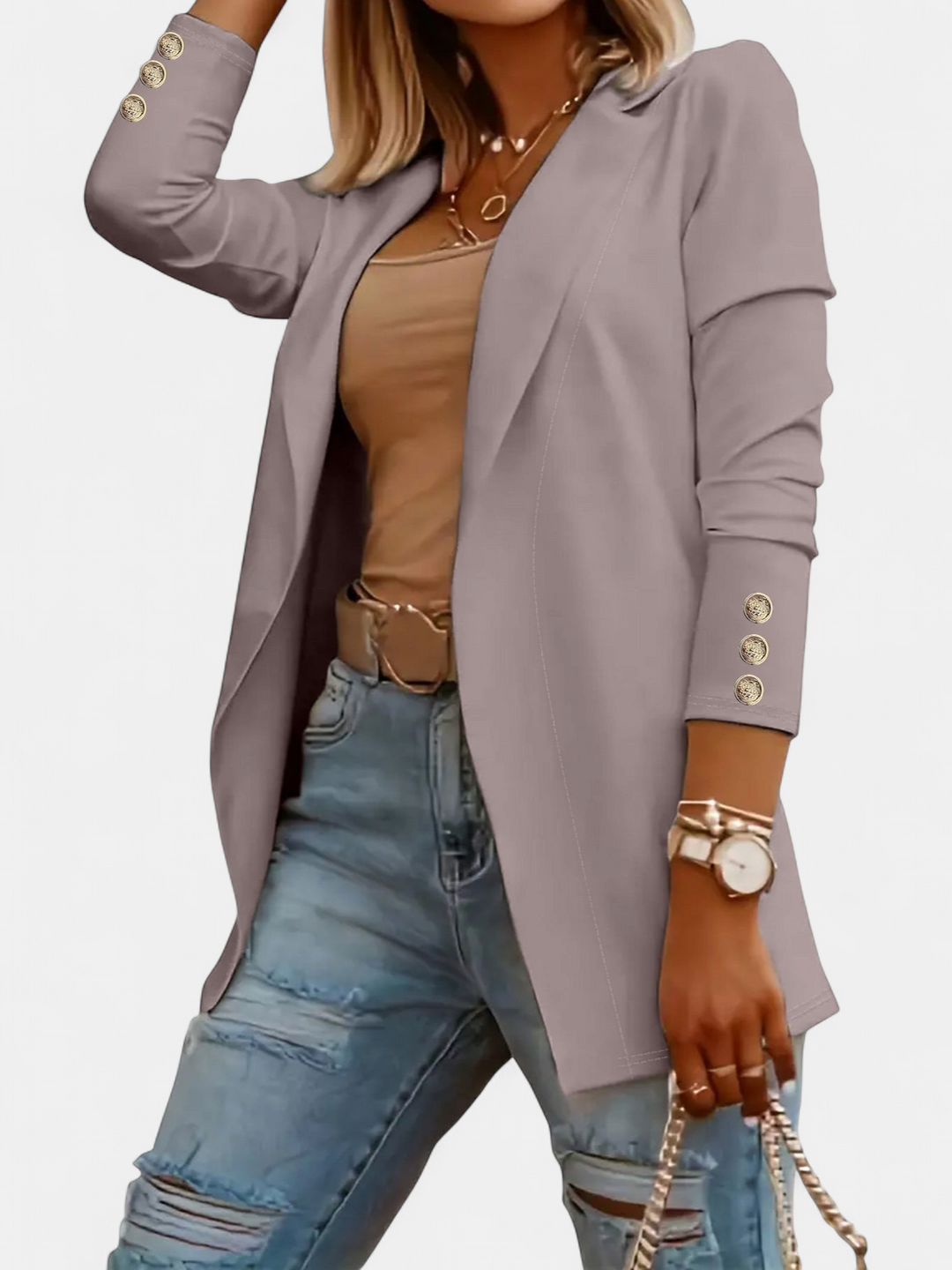 ODIN | Casual Long Sleeve Open Front Blazer