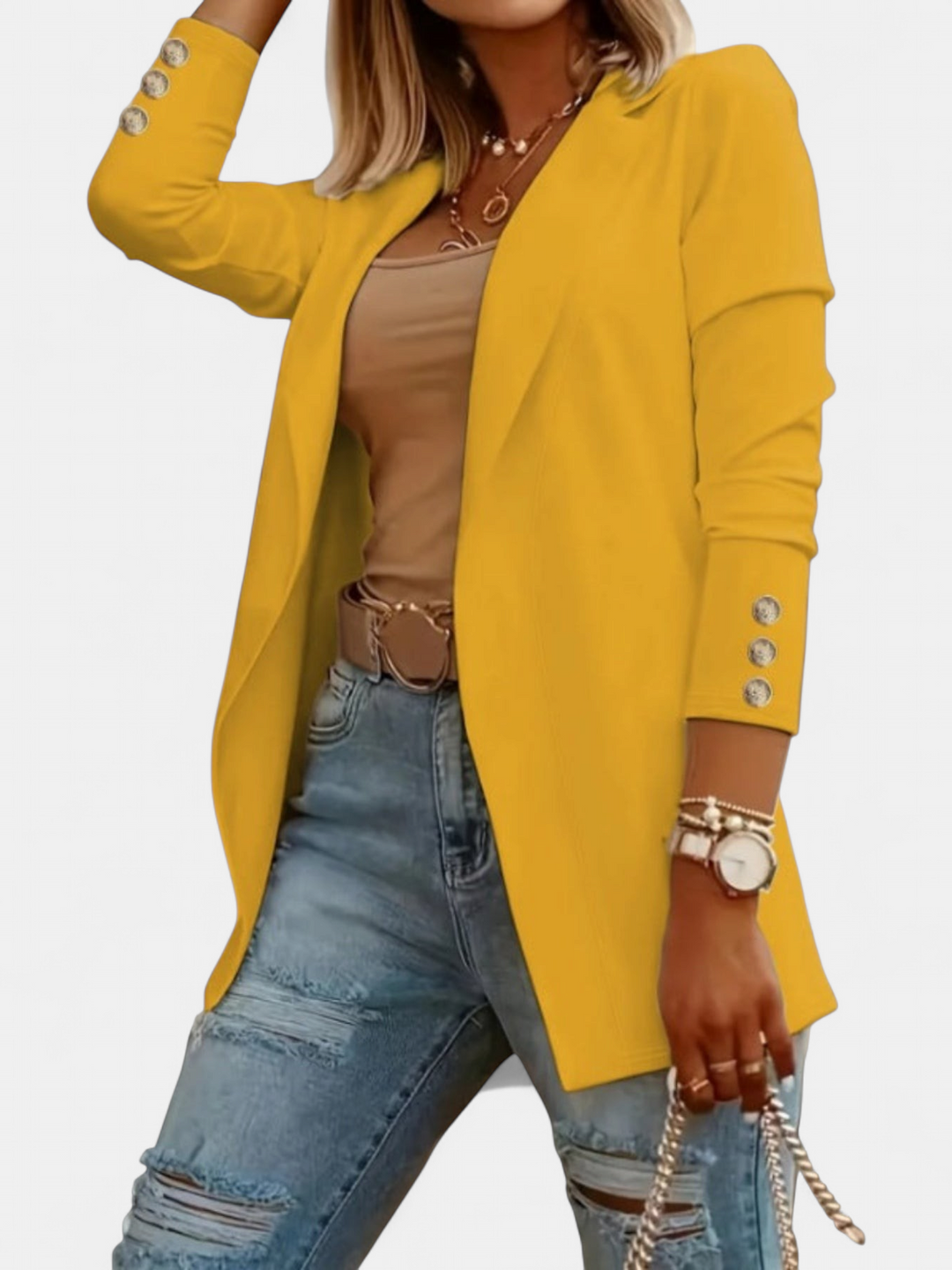 ODIN | Casual Long Sleeve Open Front Blazer