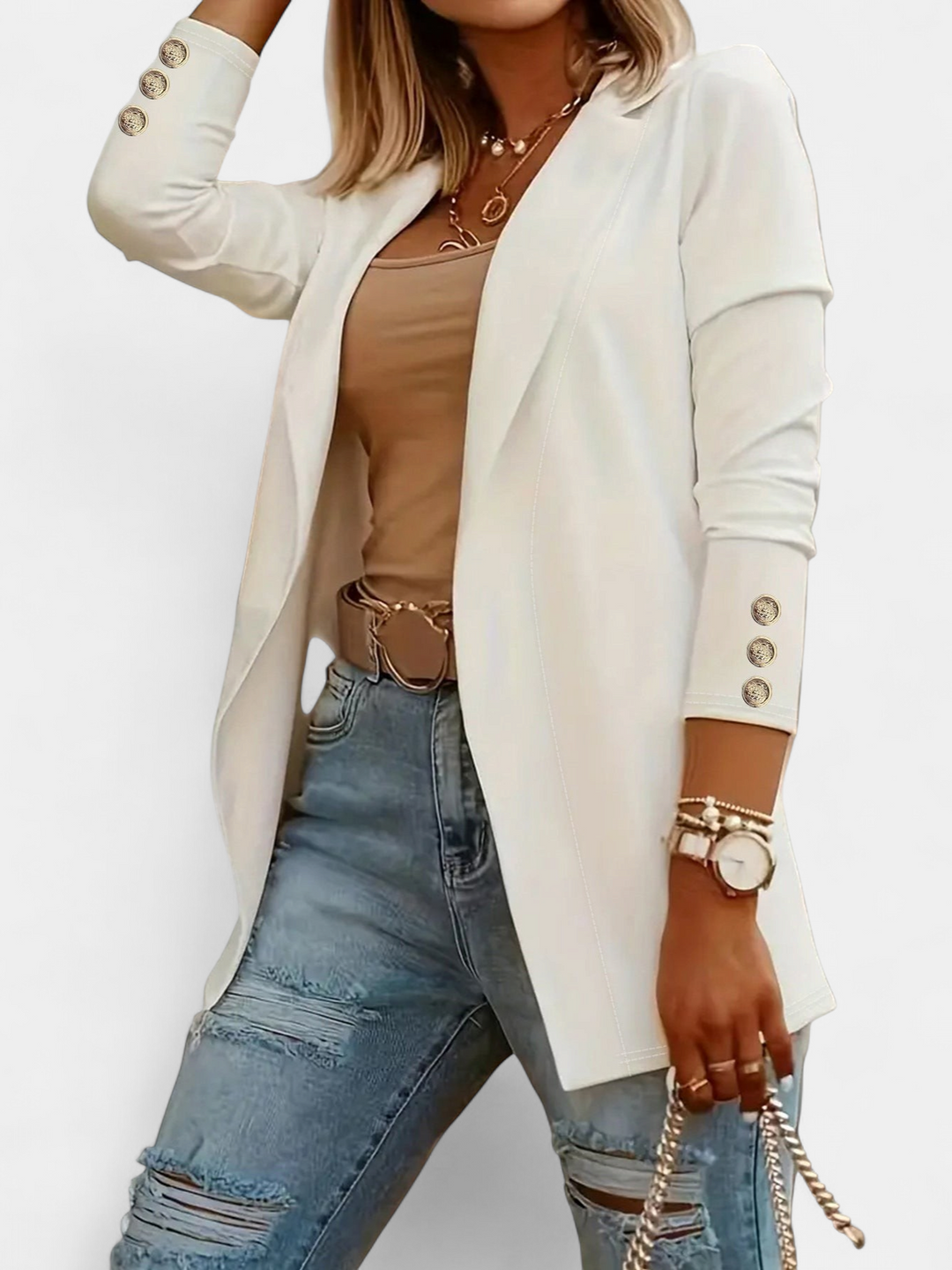ODIN | Casual Long Sleeve Open Front Blazer