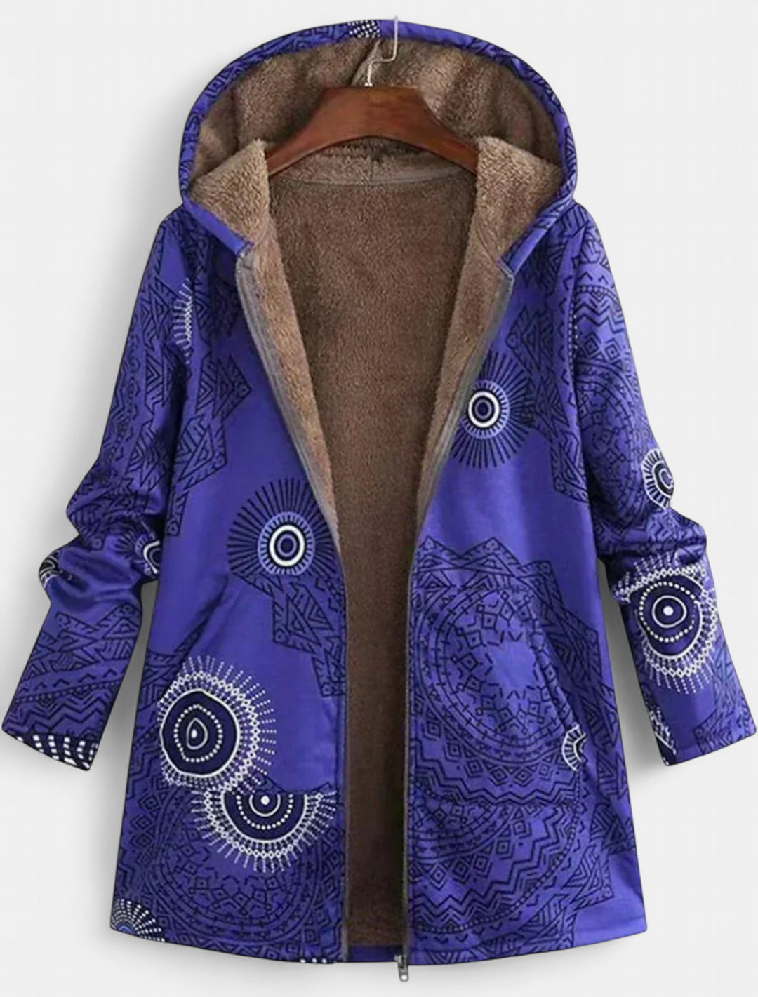 ZAHARA | Artistic Fleece-Lined Jacket