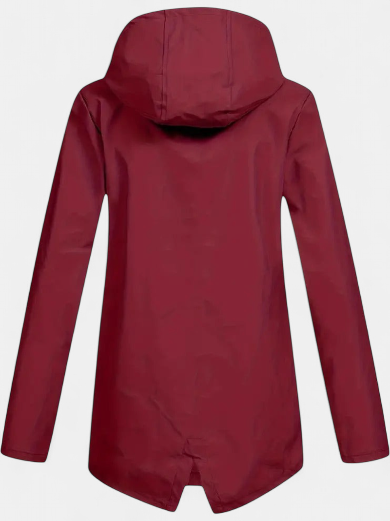 Women's Hooded Long Winter Coat, Fleece Lined Zip Up Flap Pockets