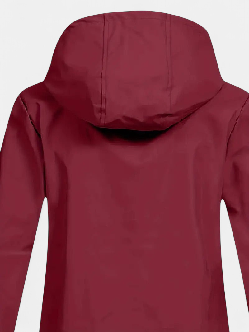 Women's Hooded Long Winter Coat, Fleece Lined Zip Up Flap Pockets