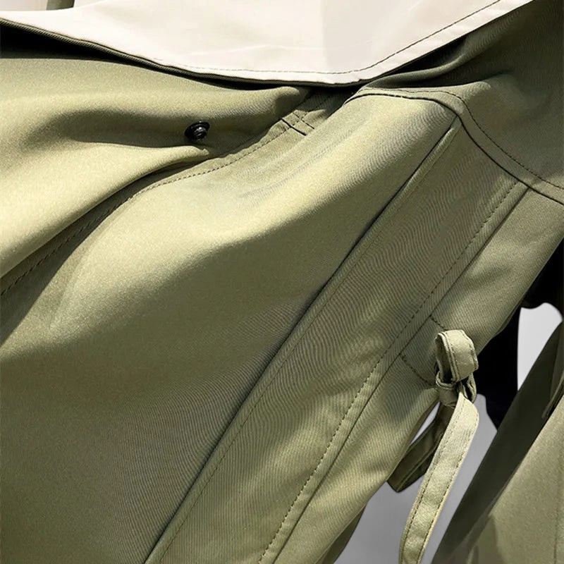 Women's Oversized Lightweight Windbreaker Jacket, Shawl Collar
