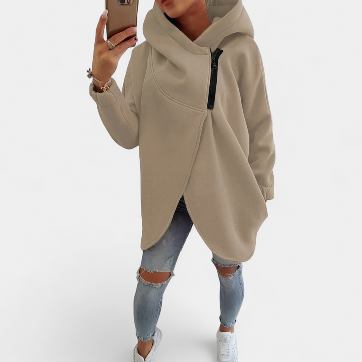 VANIA | Plus Size Half-Zip Pullover Hoodie