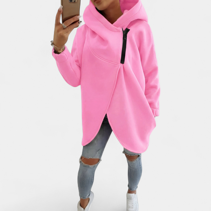 VANIA | Plus Size Half-Zip Pullover Hoodie