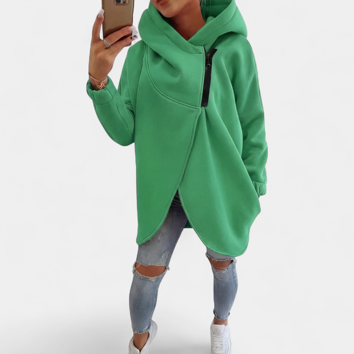 VANIA | Plus Size Half-Zip Pullover Hoodie