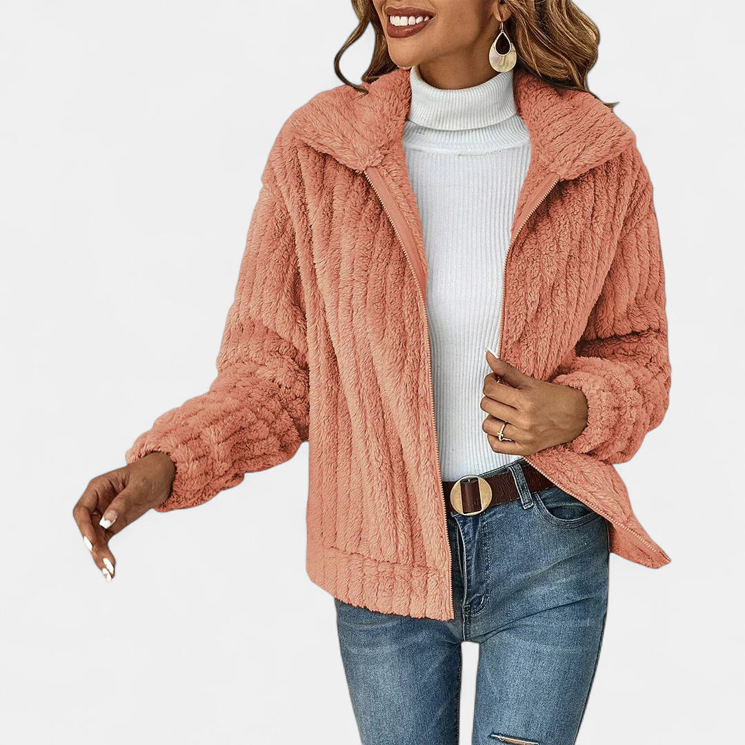 GENEVIEVE | Stylish Sherpa Jacket