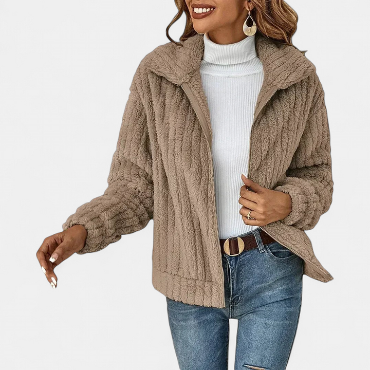 GENEVIEVE | Stylish Sherpa Jacket